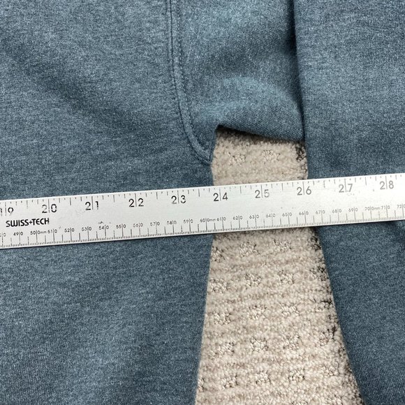 Gildan Sweater Men L Gray Hoodie Pullover Sweatshirt Cabela's Camping Outdoors - Picture 9 of 10